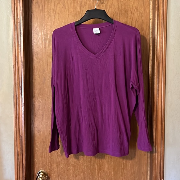 CAbi Serenity Tee Heather Violet Sz XL #3998 EUC - Picture 4 of 6